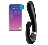 Stimulateur Point G connecté Heat Wave Satisfyer 14 x 3.5cm Noir