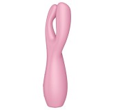 Stimulateur de clitoris Threesome 3 Satisfyer 14cm Rose Stimulateur de clitoris Threesome 3 Satisfyer 14cm Rose