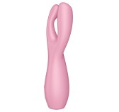 Stimulateur de clitoris Threesome 3 Satisfyer 14cm Rose