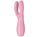 Stimulateur de clitoris Threesome 3 Satisfyer 14cm Rose