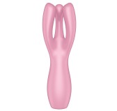 Stimulateur de clitoris Threesome 3 Satisfyer 14cm Rose Stimulateur de clitoris Threesome 3 Satisfyer 14cm Rose