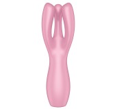 Stimulateur de clitoris Threesome 3 Satisfyer 14cm Rose