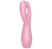 Stimulateur de clitoris Threesome 3 Satisfyer 14cm Rose Stimulateur de clitoris Threesome 3 Satisfyer 14cm Rose