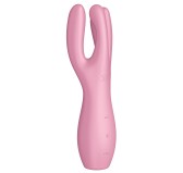 Stimulateur de clitoris Threesome 3 Satisfyer 14cm Rose