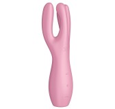 Stimulateur de clitoris Threesome 3 Satisfyer 14cm Rose Stimulateur de clitoris Threesome 3 Satisfyer 14cm Rose