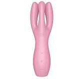 Stimulateur de clitoris Threesome 3 Satisfyer 14cm Rose Stimulateur de clitoris Threesome 3 Satisfyer 14cm Rose