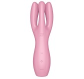 Stimulateur de clitoris Threesome 3 Satisfyer 14cm Rose