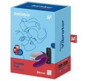 Double stimulateur connecté Double Fun Satisfyer Violet Double stimulateur connecté Double Fun Satisfyer Violet