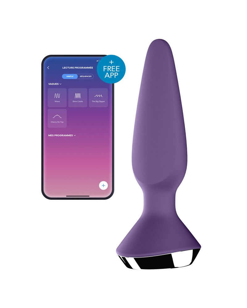 Plug Anal Vibrant connecté Ilicious 1 Satisfyer 10 x 3cm Violet