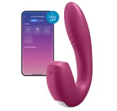 Stimulateur de clitoris connecté Sunray Satisfyer Framboise