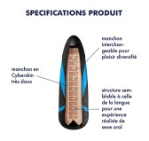 Lusty Tongues - Etui texturé pour Satisfyer Men Lusty Tongues - Etui texturé pour Satisfyer Men