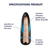 Pressure Spiral - Etui texturé pour Satisfyer Men