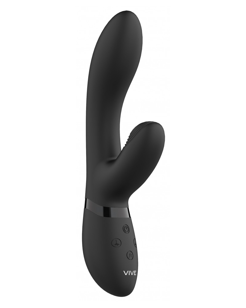 Vibro Rabbit Kyra 21 x 3.5cm Noir