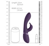 Vibro Rabbit Cato 21 x 3.6cm Violet