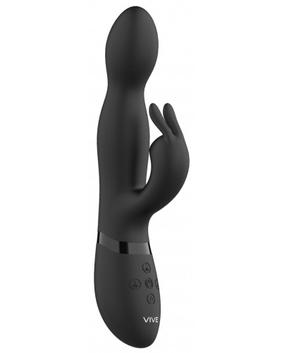 Vibro Rabbit rotatif Niva 21 x 3.3cm Noir