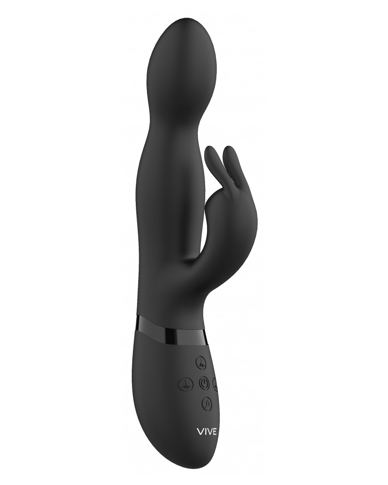 Vibro Rabbit rotatif Niva 21 x 3.3cm Noir