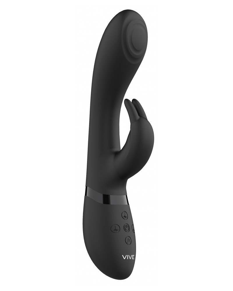 Vibro Rabbit Cato 21 x 3.6cm Noir