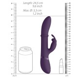 Vibro Rabbit Halo 24.5 x 3.5cm Violet