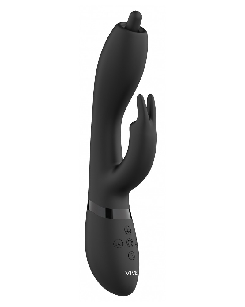 Vibro Rabbit Nilo Vive 22cm Noir