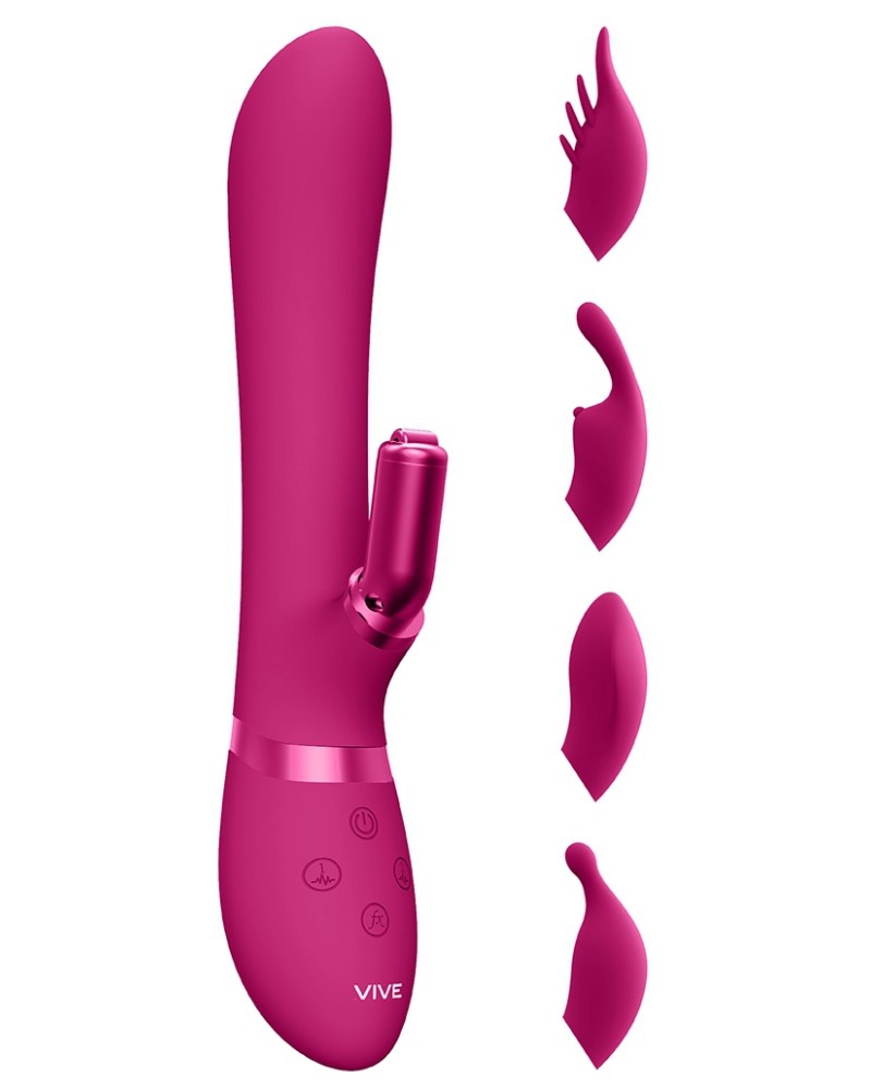 Vibro Rabbit Chou 23 x 3.5cm Rose