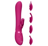 Vibro Rabbit Chou 23 x 3.5cm Rose