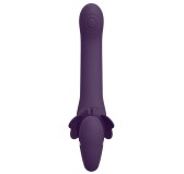 Gode ceinture sans harnais Satu 14 x 3.3cm Violet