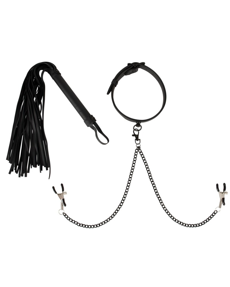 Ensemble Pince-Tétons et Martinet Vegan Fetish Ensemble Pince-Tétons et Martinet Vegan Fetish