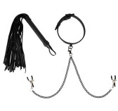Ensemble Pince-Tétons et Martinet Vegan Fetish Ensemble Pince-Tétons et Martinet Vegan Fetish