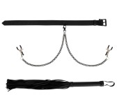 Ensemble Pince-Tétons et Martinet Vegan Fetish Ensemble Pince-Tétons et Martinet Vegan Fetish