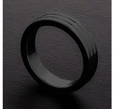 Cockring Ribbed Triune Noir 10mm