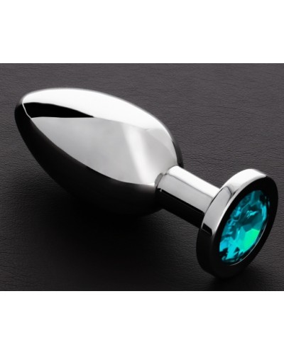 Plug bijou anal Butty M 6.5 x 3cm Bleu clair