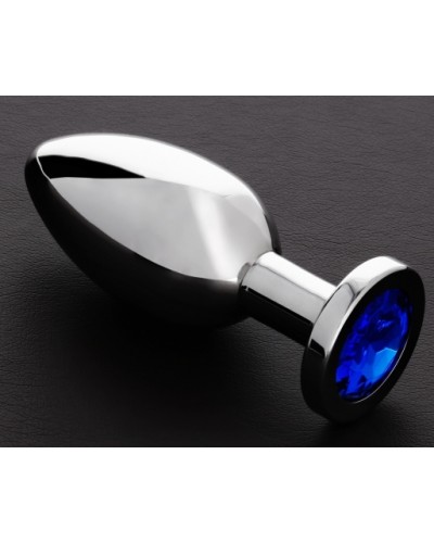 Plug bijou anal Butty M 6.5 x 3cm Bleu