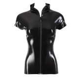 T-shirt en latex Noir