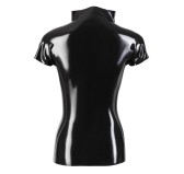 T-shirt en latex Noir