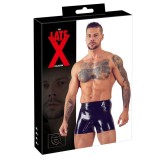 Boxer long en latex avec étuis pénien et anal