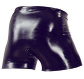 Boxer long en latex avec étuis pénien et anal