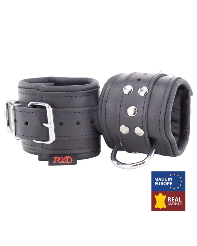 Menottes Rembourrées en cuir pour les poignets Noir Menottes Rembourrées en cuir pour les poignets Noir