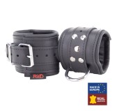 Menottes Rembourrées en cuir pour les poignets Noir Menottes Rembourrées en cuir pour les poignets Noir