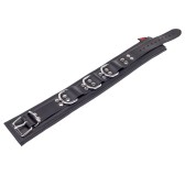 Collier rembourré en cuir avec Anneaux D Noir Collier rembourré en cuir avec Anneaux D Noir