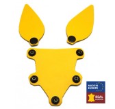 PUPPY SET OREILLES ET LANGUE EN CUIR JAUNE