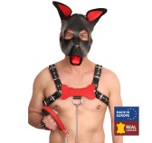 PUPPY OS  EN CUIR ROUGE