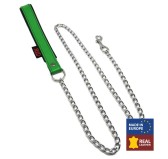 Laisse avec Poignée en cuir 1m Vert Laisse avec Poignée en cuir 1m Vert