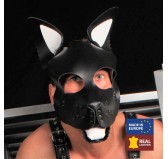 Véritable Masque en cuir PUPPY Blanc Véritable Masque en cuir PUPPY Blanc