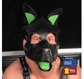 Véritable Masque en cuir PUPPY Vert