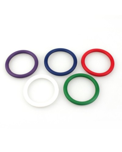 COCKRING SILICONE MULTI COLORE  - SET 5 PIECES