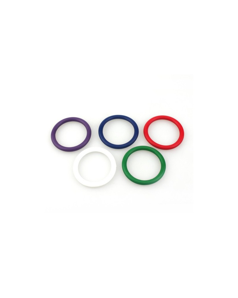 COCKRING SILICONE MULTI COLORE  - SET 5 PIECES