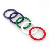 COCKRING SILICONE MULTI COLORE  - SET 5 PIECES