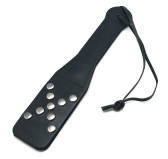 Paddle en cuir avec Rivets métal 25cm