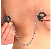 Pinces a seins PVC avec chaine