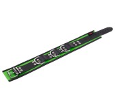 Collier en cuir 3 Anneaux D Vert-Noir Collier en cuir 3 Anneaux D Vert-Noir